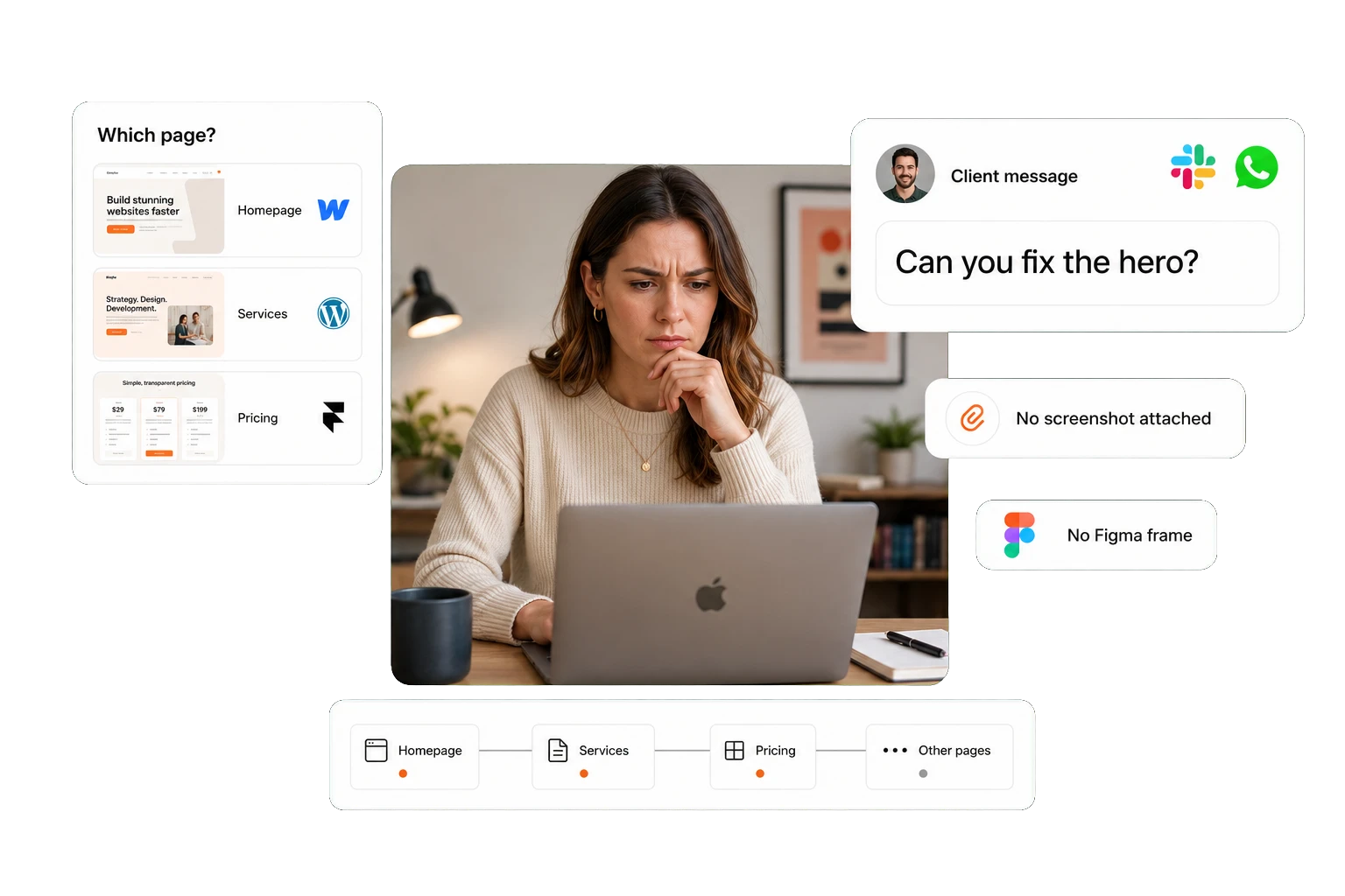 Feedback with no page attached